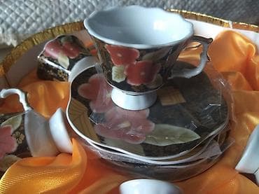 bugatti chiron: Новый очень красивый кофейный сервиз на 6 персон (6 чашечек и 6 — 2