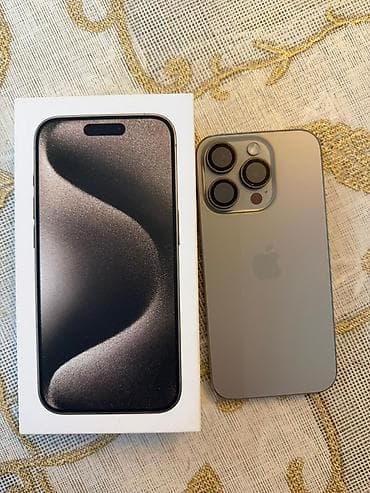 2080 super: IPhone 15 Pro, Natural Titanium, Коробка — 2