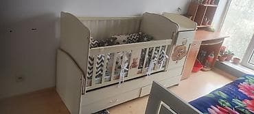 Детская кровать трансформер, Другой тип, цвет - Бежевый