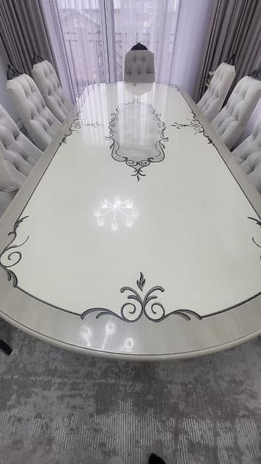 foldable table: Стол и стул для зала, Б/у, цвет - Бежевый — 5