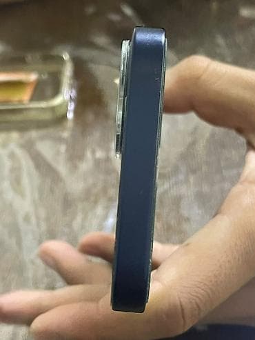 IPhone 12 mini, Б/у, 64 ГБ, Синий, Чехол, 71 % — 1