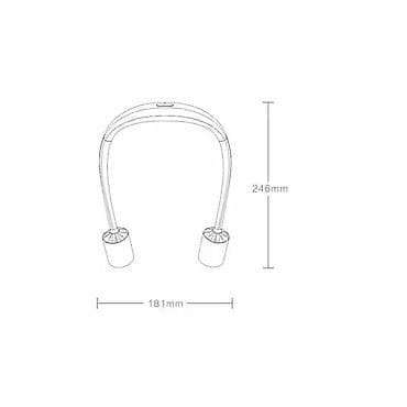 вентилятор на шею: Портативный шейный вентилятор Qualitell H1-Mini Neck Fan — 3