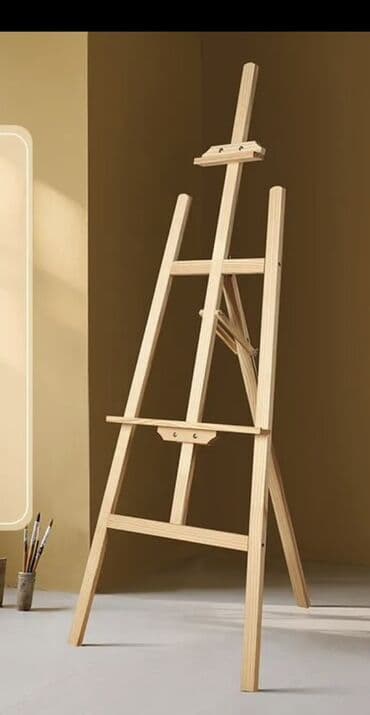 доски меловая: Деревянный мольберт-штатив для живописи 1,5 м - Тип: напольный — 1