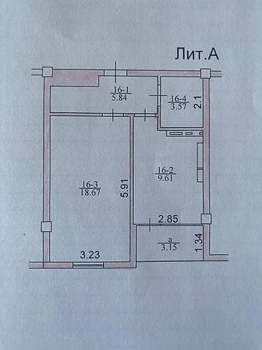 кызыл кия квартира: 1 комната, 41 м², Таатан ТЦ Элитка, 5 этаж, Дизайнерский ремонт — 4