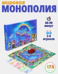 🎲 Мировая Монополия — легендарная настольная игра для всей семьи! 🌍