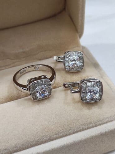 свадебные платья от производителя: Набор украшений, Проба 925, Женские, Новый — 10