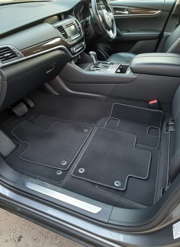 авто зарядное устройство для автомобильного аккумулятора: Плоские Ворсовые Полики Для салона Hyundai, цвет - Черный — 1