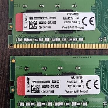 Настольные ПК и комплектующие: Оперативная память (RAM) для ПК, Новый, Kingston, 8 ГБ, DDR4, 2400 МГц — 4