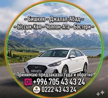 Пассажирские поездки на Hyundai Sonata по маршруту Джалал-Абад —