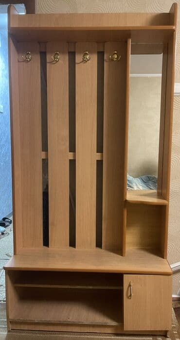 Шкаф-прихожая, Б/у, С зеркалом, ЛДСП