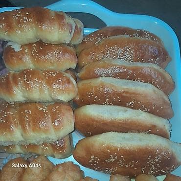 Азык-түлүктөр: Домашняя выпечка: ассорти пирожков и булочек - Румяные булочки с — 2