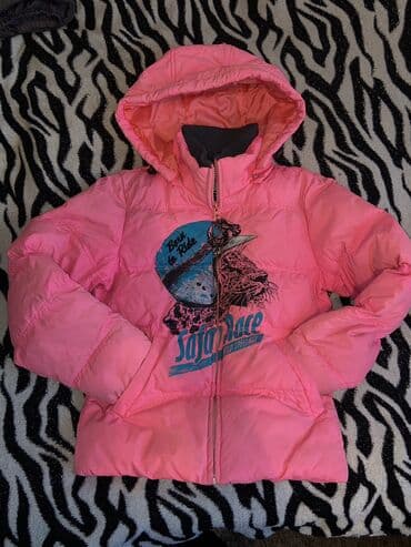 Стильная и тёплая зимняя горнолыжная куртка для девочки, рост 134 см