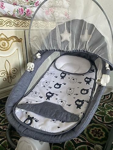 раковина с тумбой цена: Люлька, Б/у, Качалка, цвет - Серый, Бесплатная доставка — 4