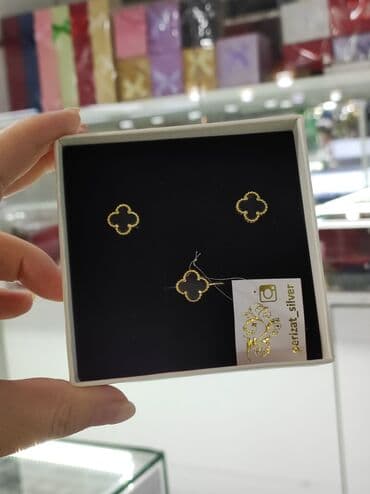 самые красивые свадебные платья в мире: Серебряный комплект под Ванклиф Серебро напыление жёлтое золото 925 — 3