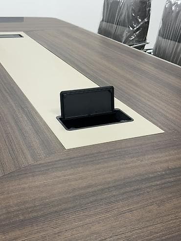 стол уголок: Офисный стол, Нерегулируемый, цвет - Коричневый, Прямоугольный, Дерево — 3