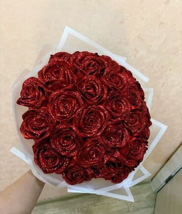 денежные букеты: Роскошные декоративные букеты из роз. - Материал: искусственные розы — 3