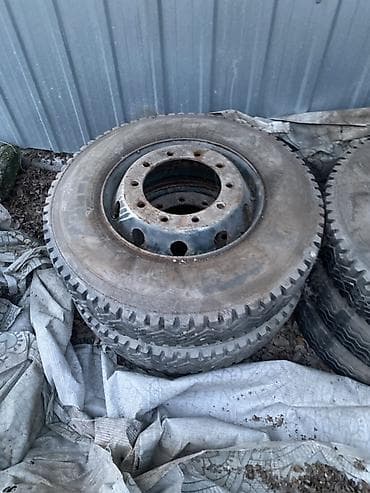 прицеп тандем грузовой: Колеса в сборе 260 / >80 / R 22,5, Всесезонная, Б/у, Грузовики/Автобусы, Железные, отверстий - 10 — 2