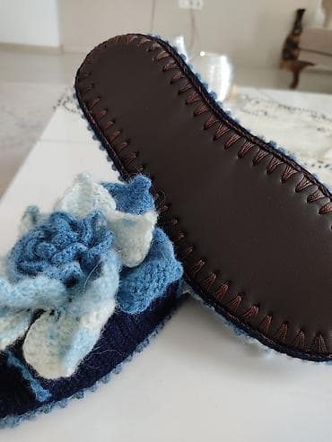 pull bear: Домашние тапочки, 37.5, Новый, цвет - Синий, Самовывоз — 6