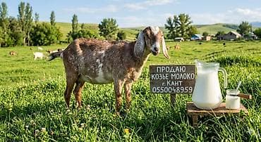 Козье молоко Натуральное фермерское козье молоко с пастбищного