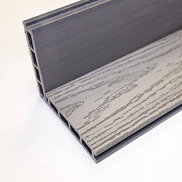 Террасная доска Графит Рисунок дерева (Древесно-полимерный композит)