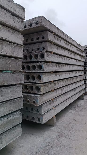 южный магистраль: ПК-Плиты перекрытия (пустотные). ПК: размерлери 2м 50см ден баштап 6м — 7