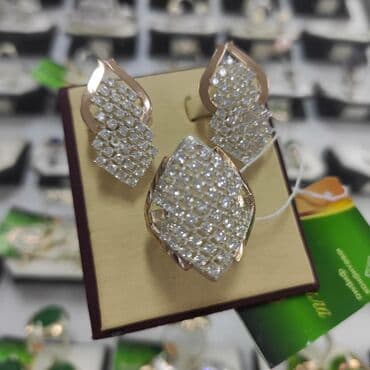 свадебные платья от производителя: Набор украшений, Проба 925, Женские, Новый — 3