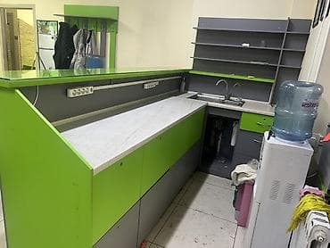 эргономичный стол: Стойка ресепшен/барная стойка с рабочей зоной и мойкой - Комплект — 3