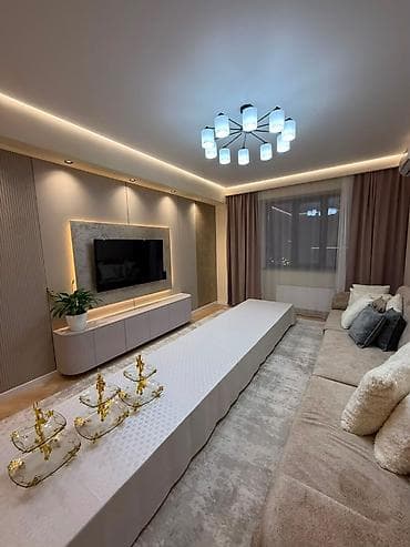 Квартиры: 3 комнаты, 110 м², Асанбай мкр Элитка, 4 этаж, Евроремонт — 2