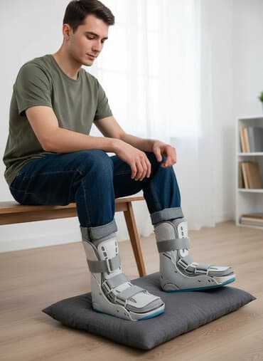 Ортез (фиксатор) голеностопа/стопы типа Walking Boot, высокий