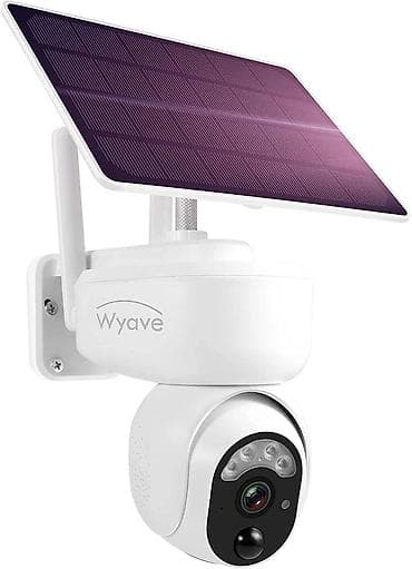 регистратор для авто: Уличная поворотная Wi‑Fi камера видеонаблюдения Wyave с солнечной — 1