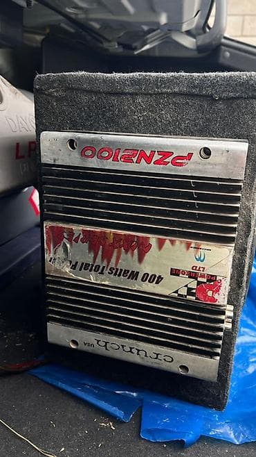 усилитель на саб: Сабвуфер Mystery в корпусе + автомобильный усилитель. - Динамик — 7