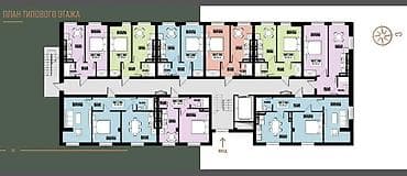 клубный квартира: 1 комната, 26 м², Элитка, Филармония Элитка, 2 этаж, ПСО (под самоотделку) — 4