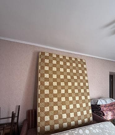 Спальный матрас, Б/у, Двуспальный, Кыргызстан, Пружинный, Другой бренд, Матрасы средней жесткости, Самовывоз