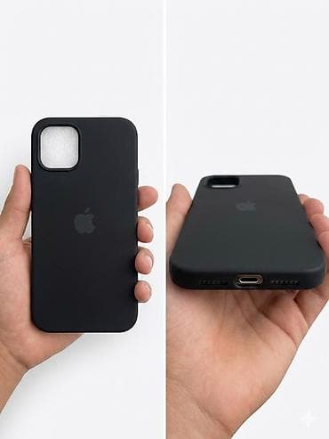 Силиконовый чехол для iPhone 11 с логотипом Apple, цвет — чёрный at lalafo.kg Силиконовый чехол для iPhone 11 с логотипом Apple, цвет — чёрный