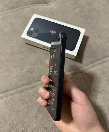 apple 13: IPhone 13, Б/у, 128 ГБ, Midnight, Защитное стекло, Коробка, 87 % — 3