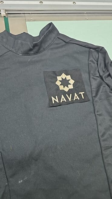 униформа охранника: Форма NAVAT — черный рабочий китель/джекет для поваров,есть размеры от — 1