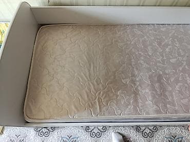 used bed: Односпальная кровать, Б/у, С матрасом, длина - 180 см — 2
