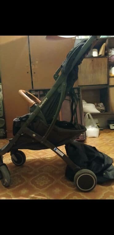 купить колеса на коляску бу: Коляска, цвет - Черный, Б/у — 1