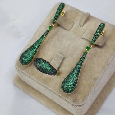 самые красивые свадебные платья в мире: Новая коллекция Италия Серебряный комплект Серебро напыление жёлтое — 3