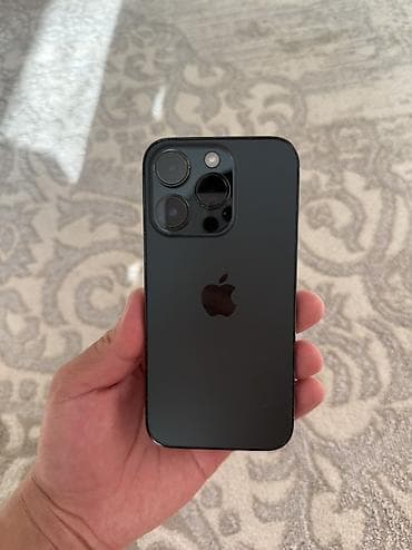 IPhone 14 Pro, Б/у, 256 ГБ, Black Titanium, 74 %