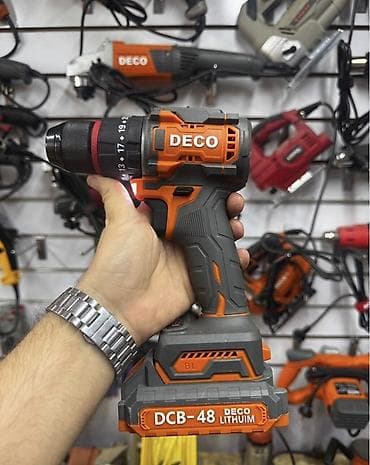 Аккумуляторная дрель-шуруповерт DECO DCB‑48 (DECO Lithium) -