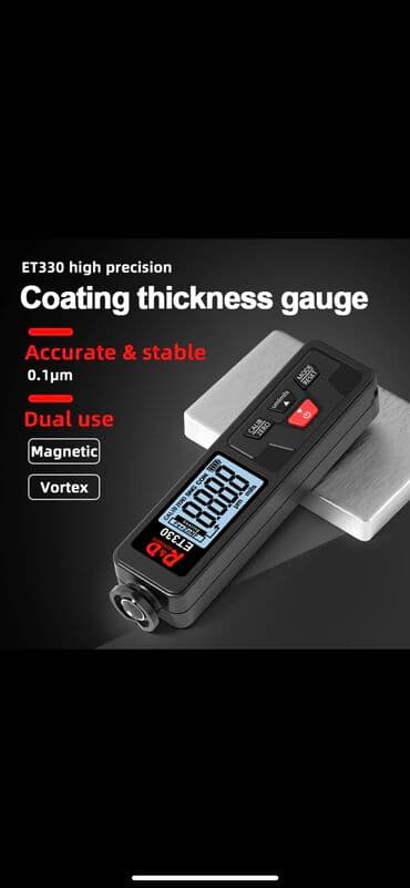 полировычный машынка: Толщиномер R & D ET330 + Zn, автомобильный измеритель толщины — 11