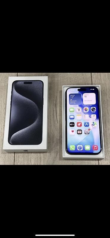 IPhone 15 Pro, Blue Titanium, Коробка