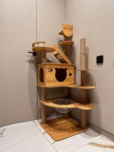 домик для кота: 🐾 Домик для кошек 🐾 ✨ Игровой комплекс 3 в 1: домик 🏠, когтеточка 🐾 и — 3