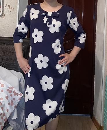 мурской одежда: Повседневное платье, Прямое, S — 1