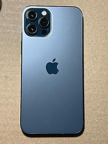apple 13 pro: IPhone 12 Pro, Б/у, 128 ГБ, Pacific Blue, Зарядное устройство, Защитное стекло, Чехол, 75 % — 1