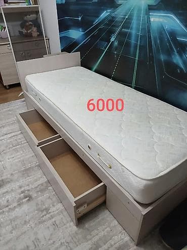 без каркасный: Мебель и техника для дома 1) Двуспальная кровать — 5000 сом - — 3
