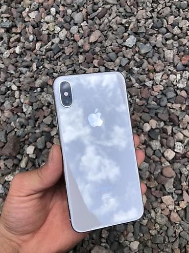 iphone x с коробкой: IPhone X, Б/у, 256 ГБ, Серебристый, Чехол, 100 % — 1