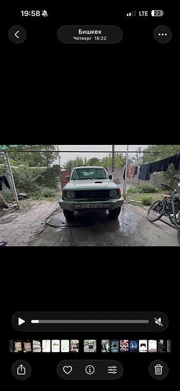 круглый: Mitsubishi Pajero: 1994 г., 2.8 л, Механика, Дизель, Внедорожник — 3