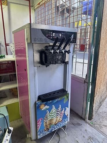 Профессиональный фризер для мягкого мороженого + стабилизатор